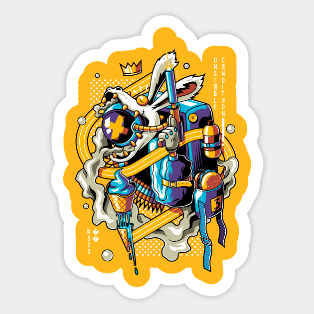 Unstable Condition Sticker by anggatantama